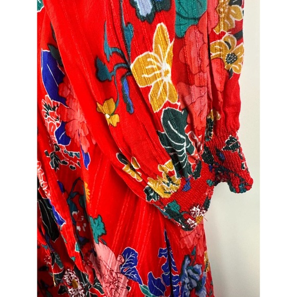 by Anthropologie Boswell Textured Wrap Tunic Faux Wrap Dress Plus Size 24W - Picture 13 of 16